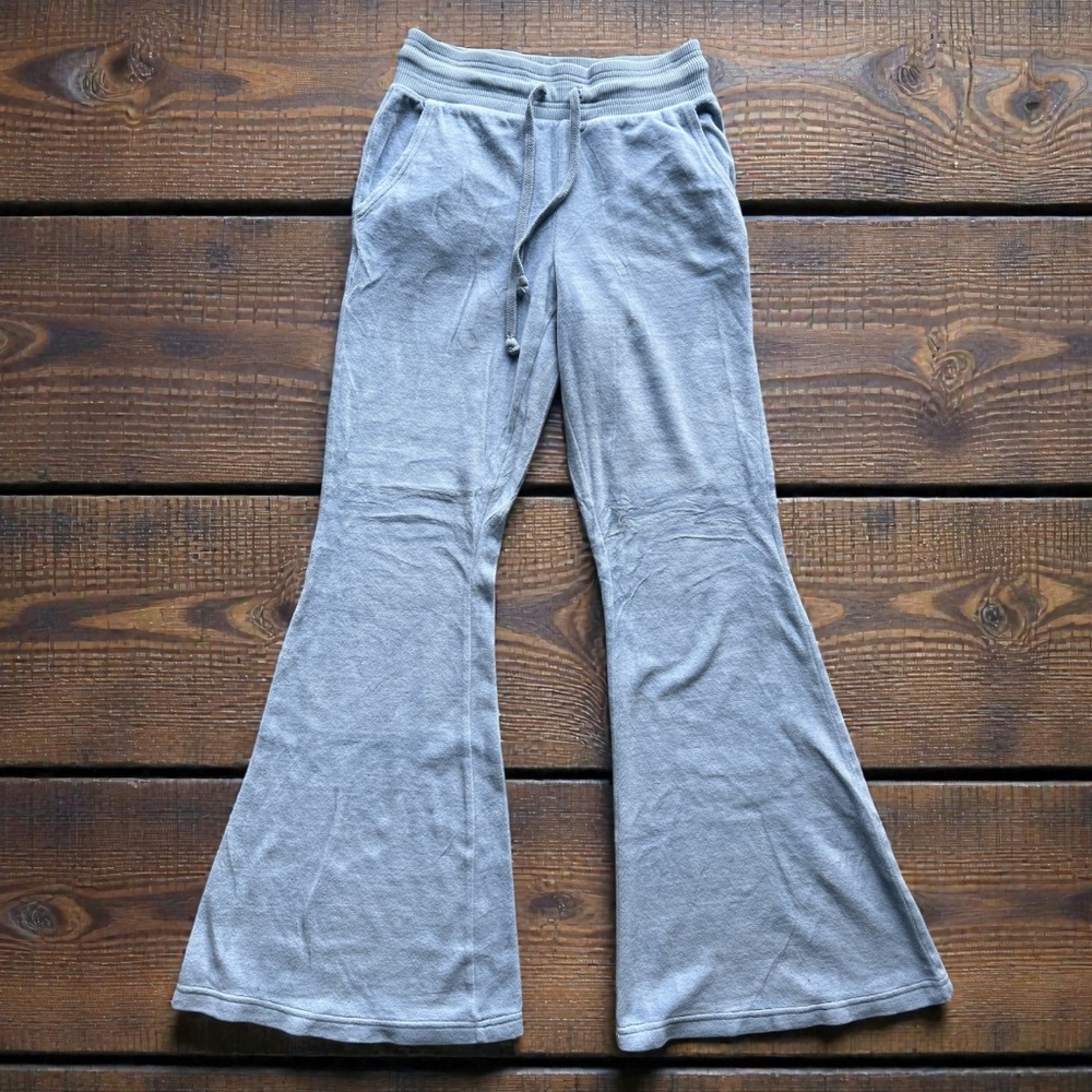 Aerie Light Blue Flare Lounge Jogger Pants Drawstring S‎